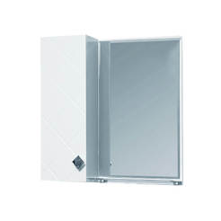 PVC cabinet with bathroom mirror Orbit 55 x 15 x 55 cm, smooth closing
