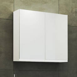 PVC Cabinet with bathroom mirror 55x14.4x60cm Nelly 60/ Poly 55