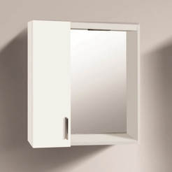 PVC Шкаф с огледало за баня 60х13х60см Кайра 1013-60