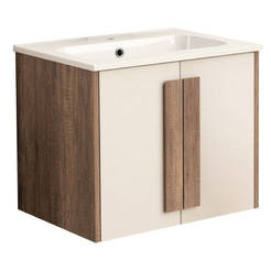 PVC Шкаф с мивка за баня 50х45х60см Амелия 6451