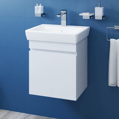 PVC Шкаф с мивка за баня Тина 50 десен, окачен 50x38x56см ВИСОТА