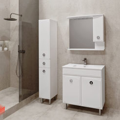 MDF Cabinet with bathroom sink Boryana 80 on legs 80x48x87cm HEIGHT