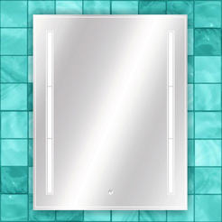 Огледало за баня с LED осветление и touch screen бутон 55 х 70см, с фасет