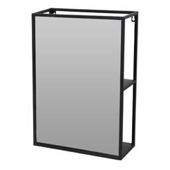 Mirror metal frame 35 x 12 x 50 cm black