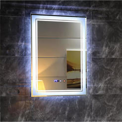 Bathroom mirror with LED lighting and touch screen button 50 x 70 cm