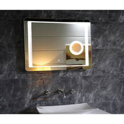 Зеркало для ванной 60 х 80 см со светодиодной подсветкой и сенсорным экраном INTER CERAMIC
