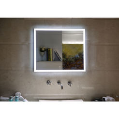 Огледало за баня 60 x 60см - с LED осветление и touch screen