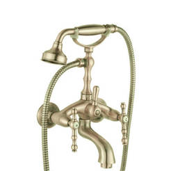Настенный смеситель для ванны/душа в стиле ретро, цвет «старое золото» Sailor ICF6008853C INTER CERAMIC