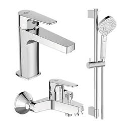 Bathroom set - sink faucet, bath / shower and tubular suspension with hand shower Esla 3in1 BC264AA