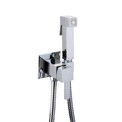 Built-in wall mixer with bidet headset and hose