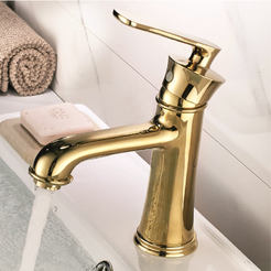 Sanya standing basin mixer gold color 148118G