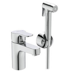 Смесител за мивка за баня Cerabase L1 стоящ с хигиеничен душ BC834AA IDEAL STANDARD