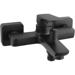 Bath/shower mixer Vitto Verdeline wall-mounted black FERRO wall-mounted black