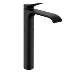 Высокий смеситель для умывальника Vivenis 250 CoolStart черный матовый HANSGROHE