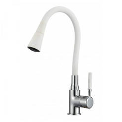 Havana kitchen faucet - silicone winch, white