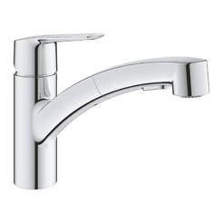 Start kitchen faucet with pull-out hose, standing