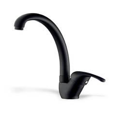 Kitchen faucet Mezzo standing black PYRAMIS