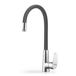 Aurellia chrome gray kitchen faucet
