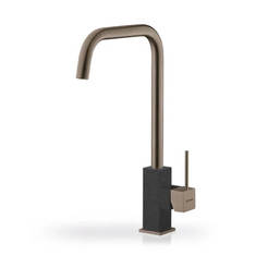 Смесител за кухня Cecilia стоящ гранит индустриално сиво PYRAMIS