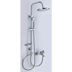 Pipe suspension set with bath / shower mixer 6641