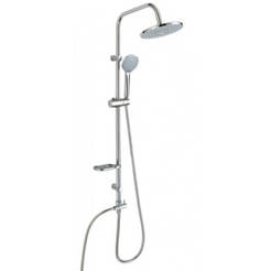 Душ система с тръбно окачване, стационарен душ, подвижен душ и шлаух 8839 ЕКО