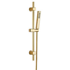 Pipe suspension Polla with hose, hand shower and holder gold color 17357 LAVEO