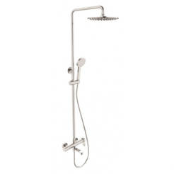 Тръбно окачване със стационарен и подвижен душ хром 6394 INTER CERAMIC