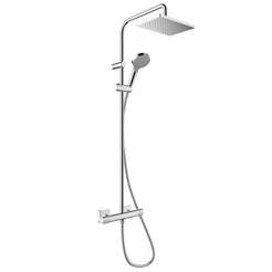 Душ система с термостат Vernis Shape Showerpipe хром HANSGROHE