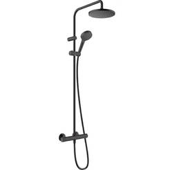 Душ система с термостат Vernis Blend Showerpipe черен HANSGROHE