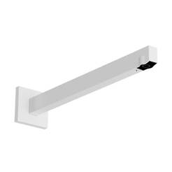 Душевая штанга E, белая матовая, 39 см, HANSGROHE