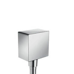 Коляно стенно Fixfit Wall outlet Square с възвратен клапан хром HANSGROHE