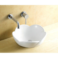 Bathroom sink type "Bowl" for installation on a countertop 440 x 440 x 180 mm