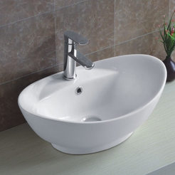 "Bowl" type bathroom sink for installation on a countertop 590 x 390 x 210mm 