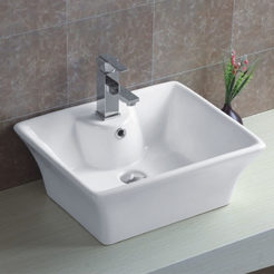Bathroom sink type "Bowl" for mounting on a countertop 510 x 410 x 190 mm