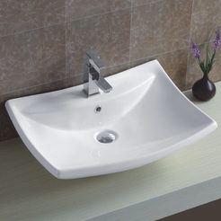 Bathroom sink type "Bowl" for mounting on a countertop 585 x 430 x 170 mm