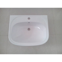 Порцеланова мивка за баня 560 х 450 х 190 мм, стенен монтаж