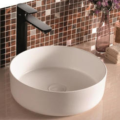 Countertop bathroom sink white 886