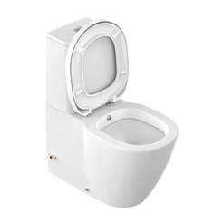 Connect toilet bowl - with bidet faucet, standing