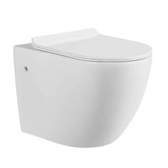 Hanging toilet bowl Rimless