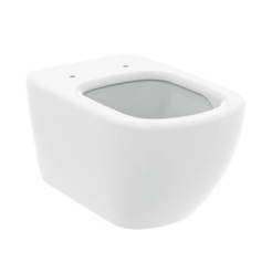Окачена тоалетна чиния Tesi - AquaBlade задно оттичане бял мат