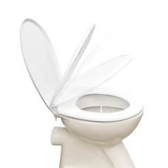 Седалка за тоалетна чиния SC със забавено падане бяла