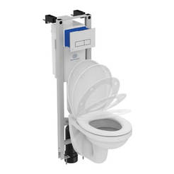 Структура за вграждане с конзона тоалетна чиния и седалка Evrovit Rimless R052701 IDEAL STANDARD