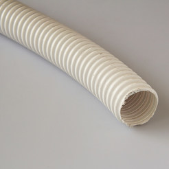 PVC corrugated hose for cistern white