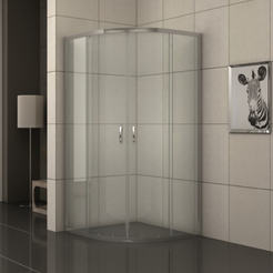 Овальная душевая кабина 90x90см прозрачное стекло 285 INTER CERAMIC