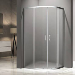 Oval shower cabin 80x80cm Summer matte 285FS NEW INTER CERAMIC