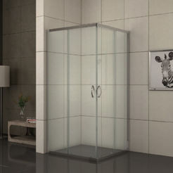 Shower cabin Cleo square 90 x 90 cm, transparent glass 4 mm