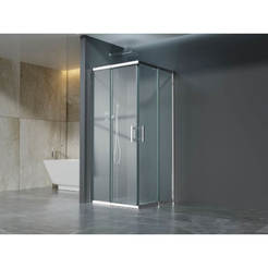 Регулируемая душевая кабина без поддона Hans квадратная 88-99-190 см x 190 см