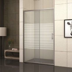 Bathroom screen 120x185cm painted glass 6mm ICS 120/31 INTER CERAMIC