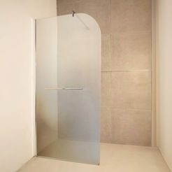 Stationary bathroom screen 70x190cm silk 112S70 INTER CERAMIC