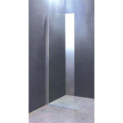 Шторка для ванной 70 x 200 см подвижная, с петлей и прозрачным стеклом 6 мм